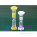 sc050404 white color plastic sand timer hourglass